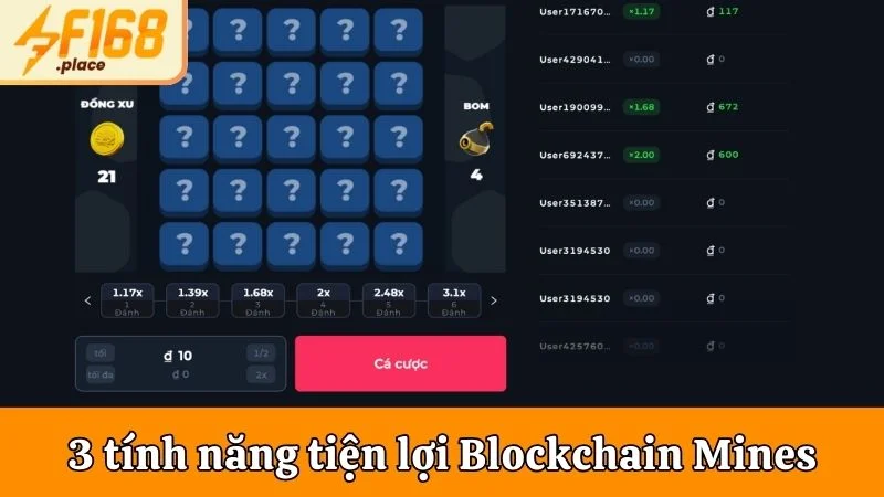 3 tính năng tiện lợi trong Blockchain Mines