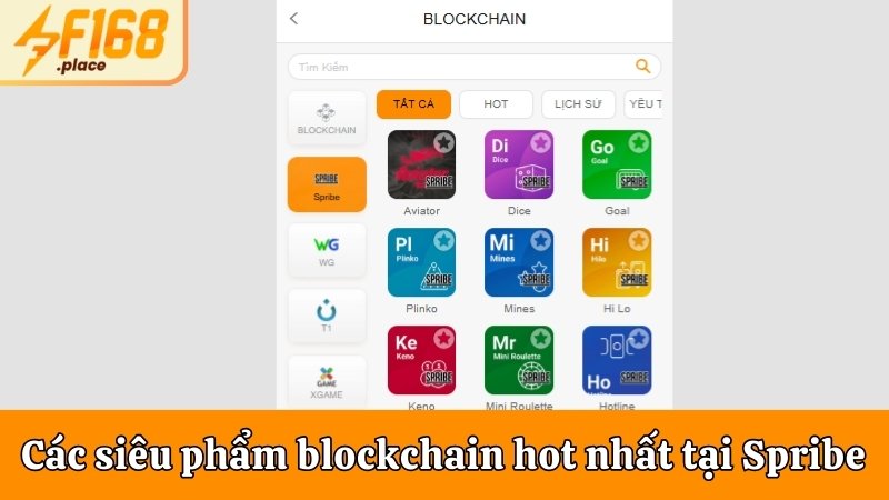 Các siêu phẩm blockchain hot nhất tại Spribe