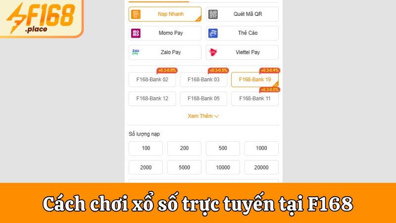 Cách chơi Xổ Số F168 nhanh gọn cho người mới