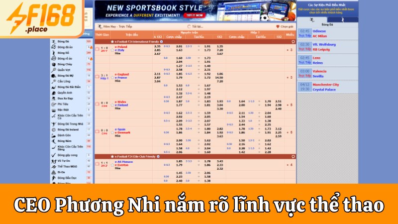 CEO Phương Nhi nắm rõ lĩnh vực cá cược thể thao