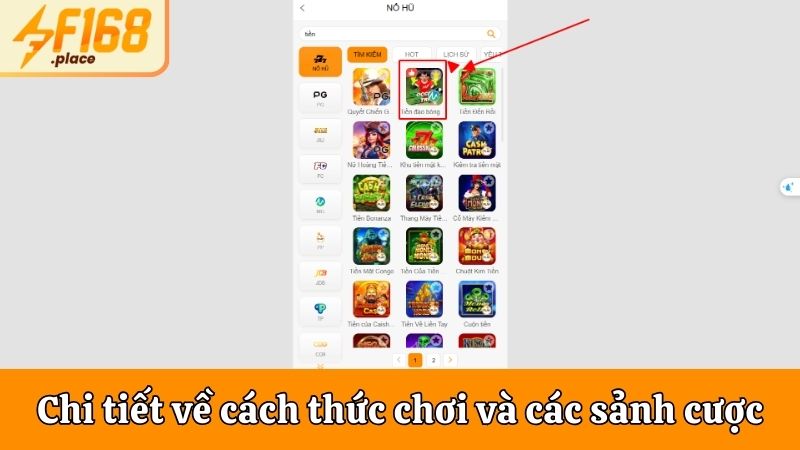 Chi tiết về cách thức chơi và các sảnh cược