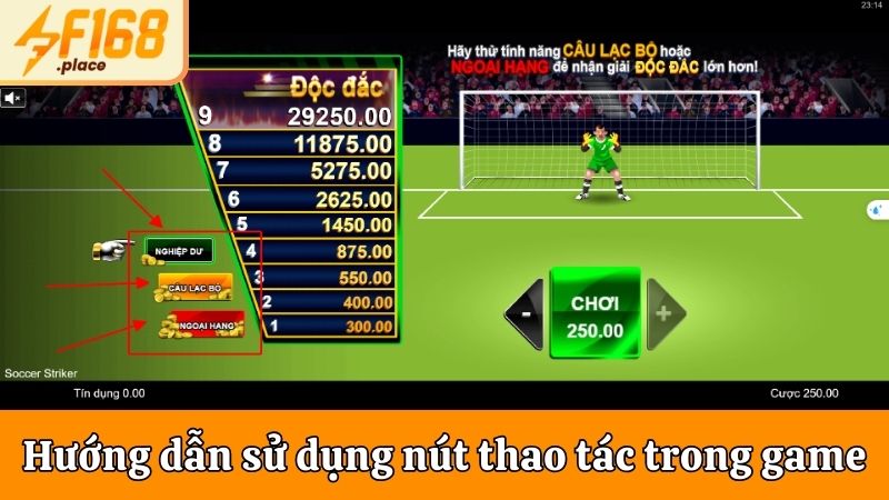 Hướng dẫn sử dụng nút thao tác trong game