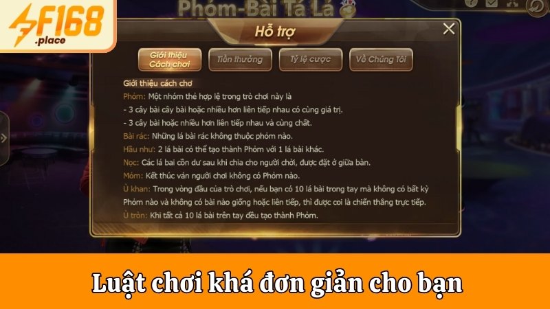 Luật chơi khá đơn giản cho bạn