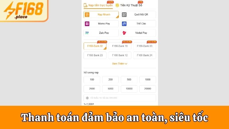 Thanh toán đảm bảo an toàn, siêu tốc