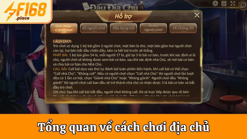 Tổng quan về cách chơi địa chủ